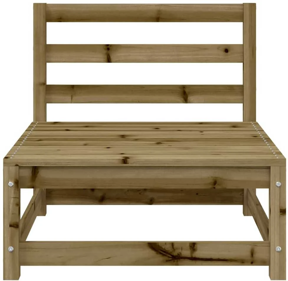 Dvivietė sodo sofa, impregnuota pušies mediena