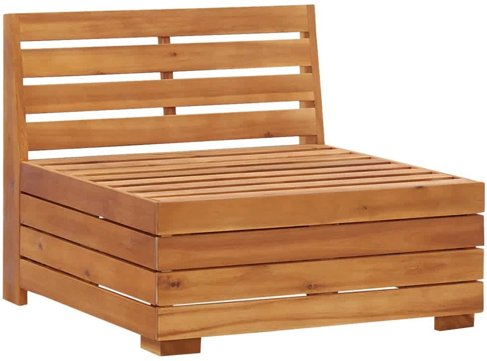Dvivietė sodo sofa su pagalvėlėmis, akacijos medienos masyvas