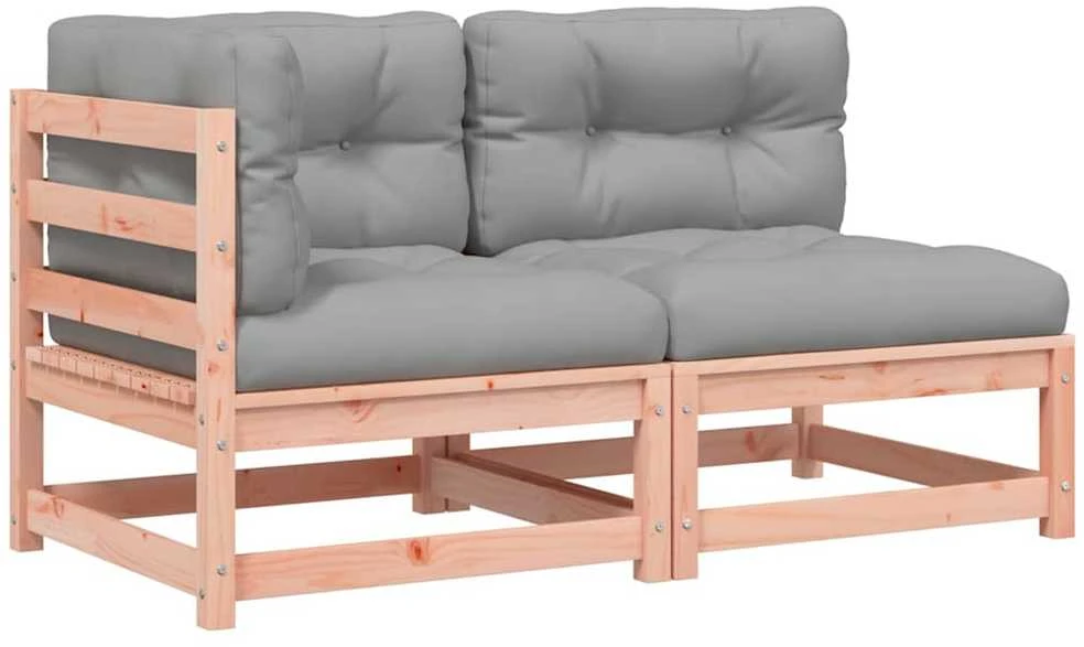 Dvivietė sodo sofa su pagalvėlėmis, douglas eglės masyvas