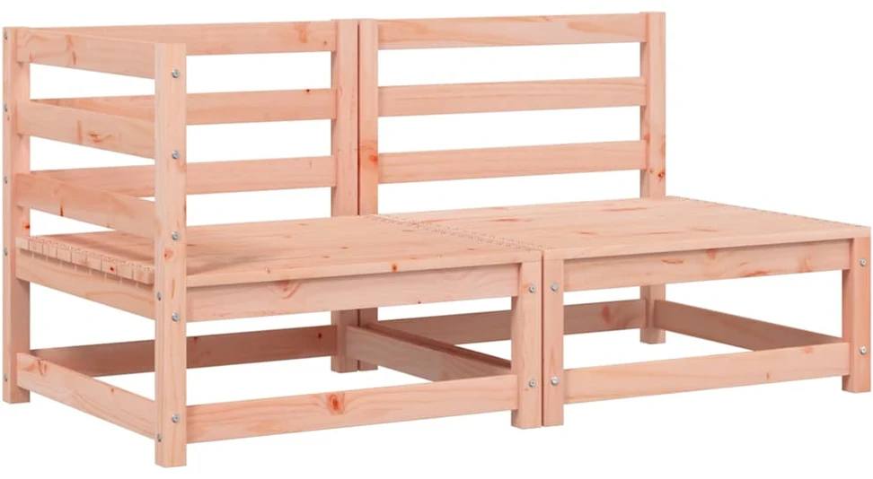 Dvivietė sodo sofa su pagalvėlėmis, douglas eglės masyvas