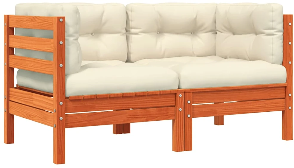 Dvivietė sodo sofa su pagalvėlėmis ir pakoja