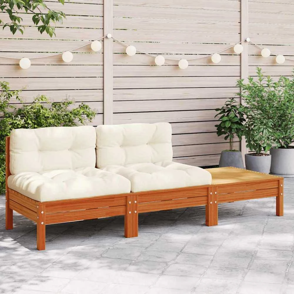 Dvivietė sodo sofa su pagalvėlėmis ir pakoja