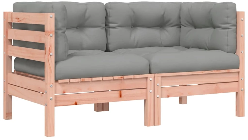 Dvivietė sodo sofa su pagalvėlėmis ir pakoja