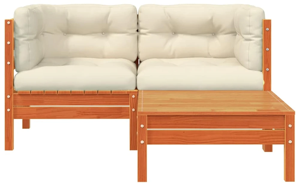 Dvivietė sodo sofa su pagalvėlėmis ir pakoja