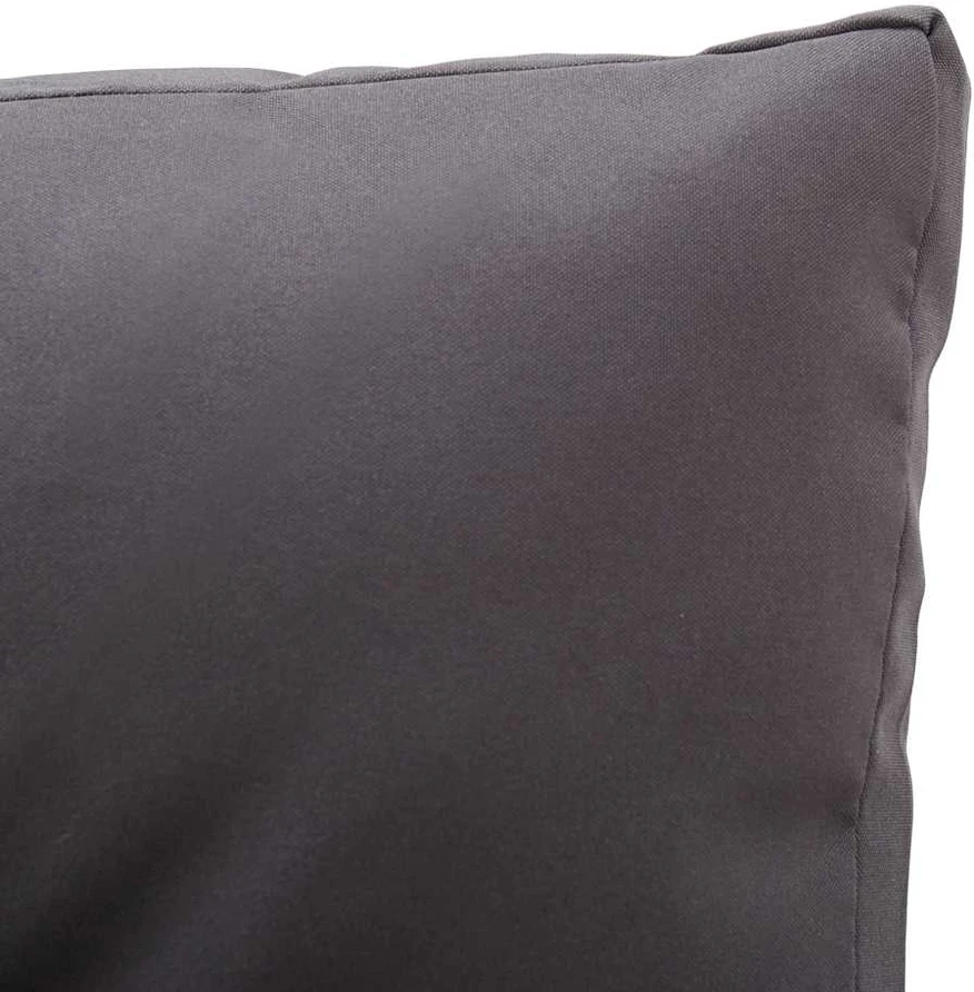 Dvivietė sodo sofa su pagalvėlėmis, pilka, 124cm, poliratanas