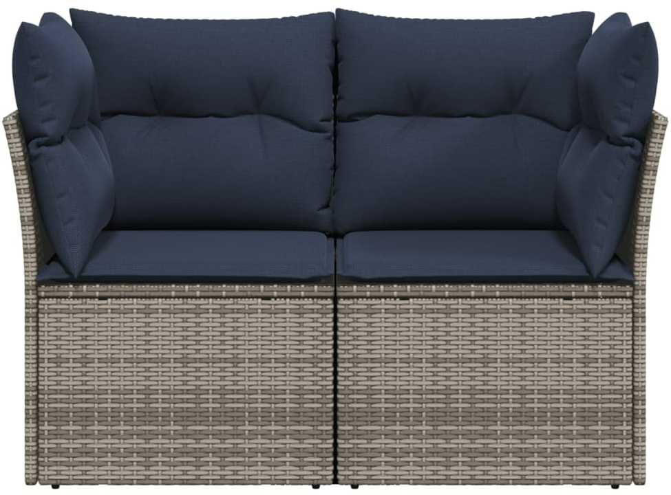 | Sodo sofa | su pagalve Pilka 124 x 62 x 69 cm Poli ratanas