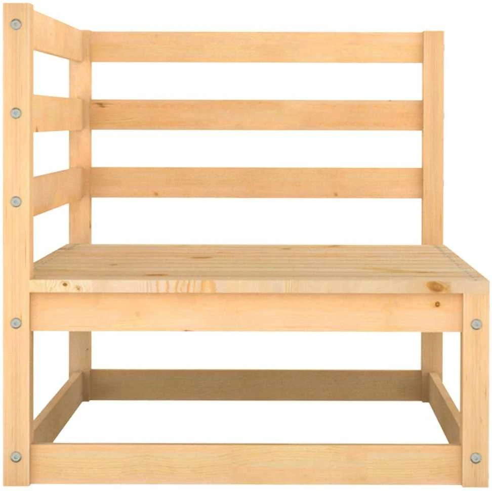 Dvivietė sodo sofa su pagalvėlėmis, pušies medienos masyvas