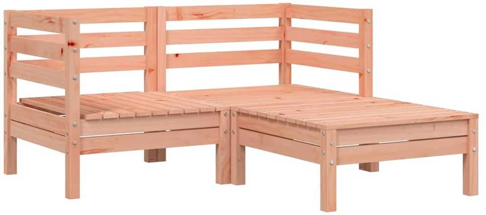 Dvivietė sodo sofa su pakoja, douglas eglės medienos masyvas