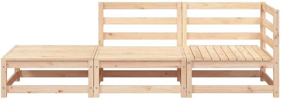 Dvivietė sodo sofa su pakoja, pušies medienos masyvas