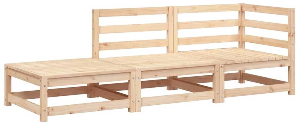 Dvivietė sodo sofa su pakoja, pušies medienos masyvas