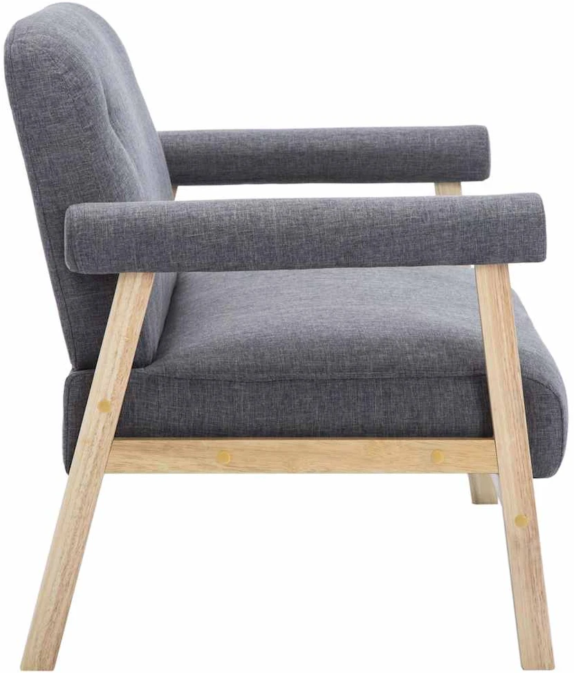 Dvivietė sofa, audinys, tamsiai pilka