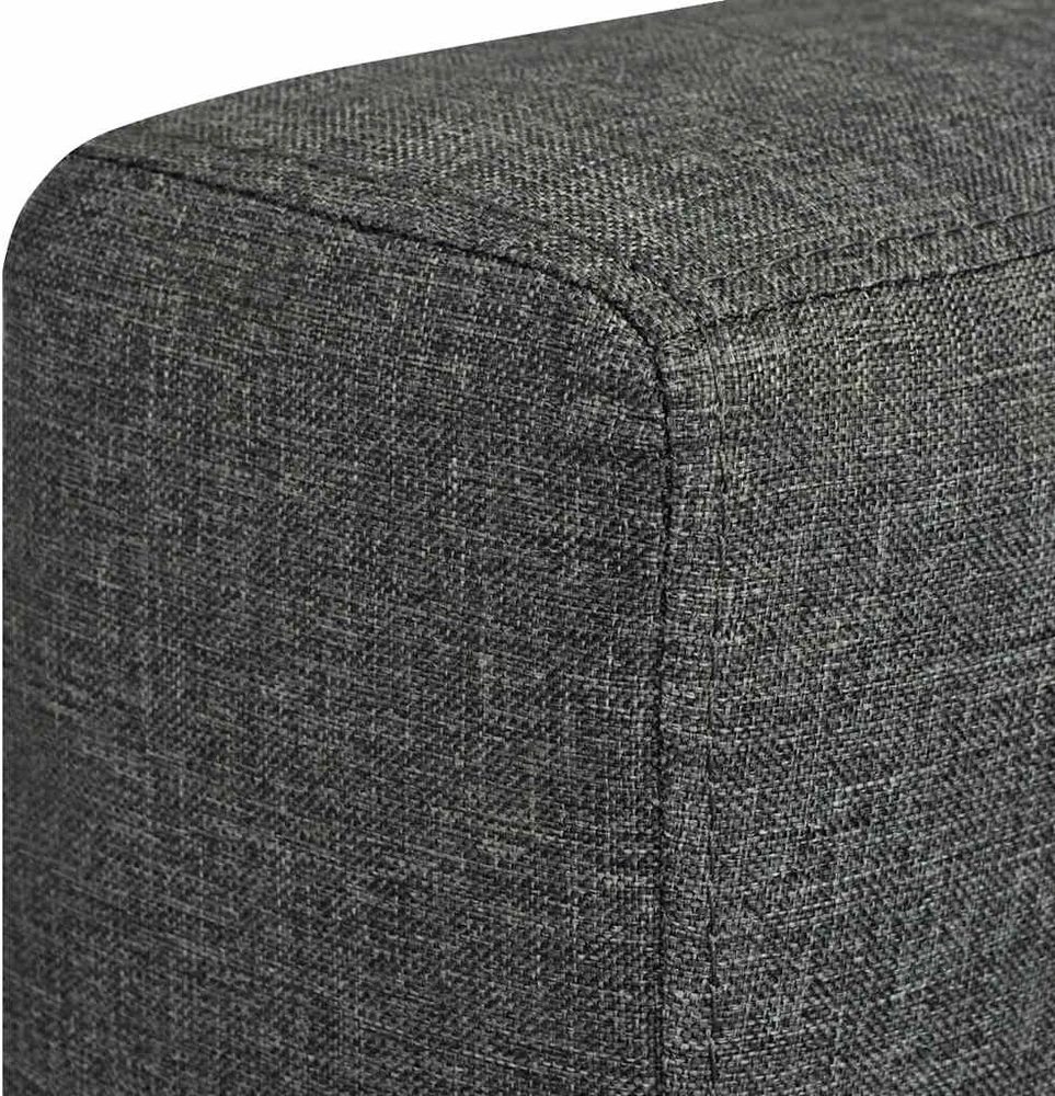 Dvivietė sofa, audinys, tamsiai pilka