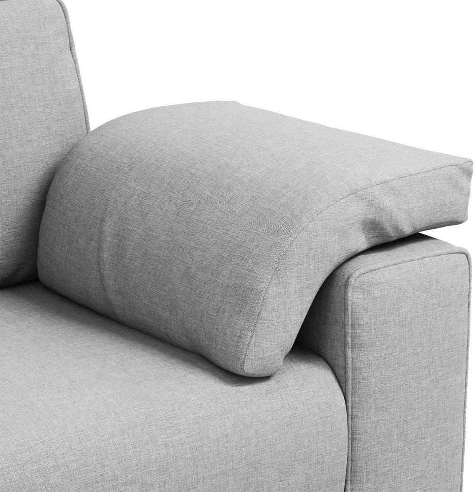Dvivietė sofa Debesų pilka 160 cm audinys