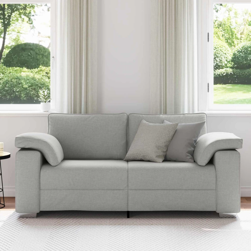 Dvivietė sofa Debesų pilka 180 cm audinys