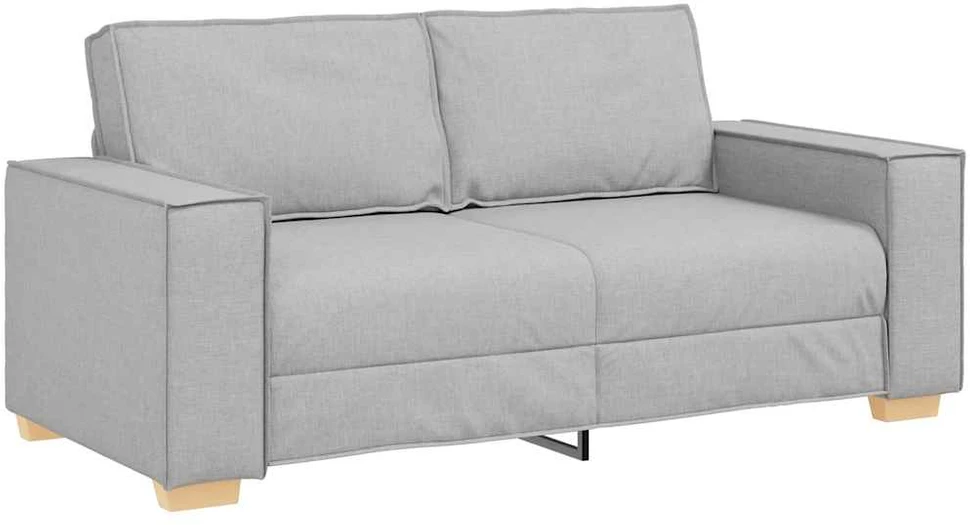 Dvivietė sofa, debesų pilka, 180x78x84 cm, audinys
