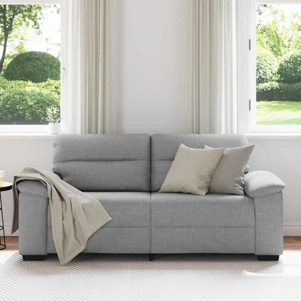 Dvivietė sofa, debesų pilka, 180x81x84 cm, audinys
