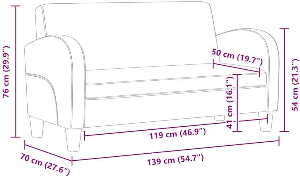 Dvivietė sofa, dirbtinė oda, juoda