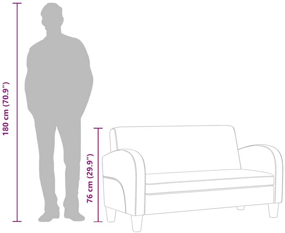 Dvivietė sofa, dirbtinė zomšos oda, ruda