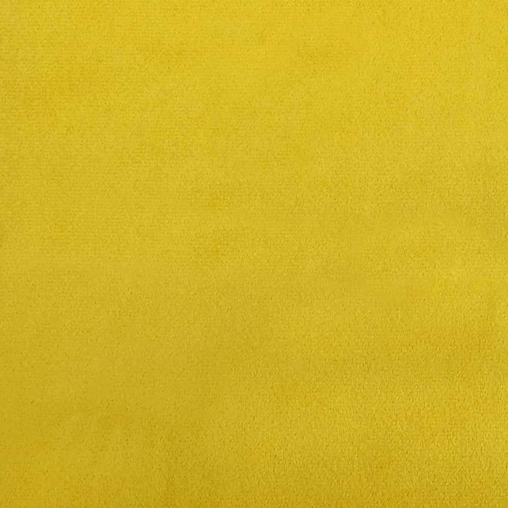 Dvivietė sofa, geltonos spalvos, 120cm, aksomas