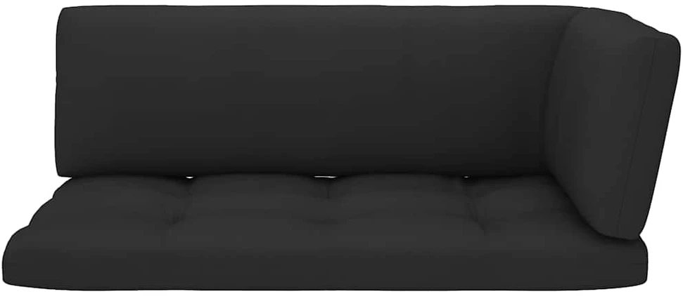 Lauko baldų komplektas Dvivietė sofa iš palečių su pagalvėlėmis, impregnuota pušis