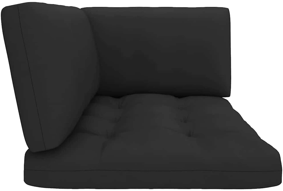 Lauko baldų komplektas Dvivietė sofa iš palečių su pagalvėlėmis, impregnuota pušis