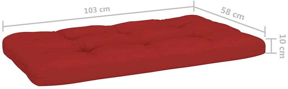 Lauko baldų komplektas Dvivietė sofa iš palečių su pagalvėlėmis, impregnuota pušis