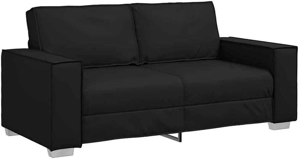 Dvivietė sofa Juodas 180 cm Dirbtinė oda
