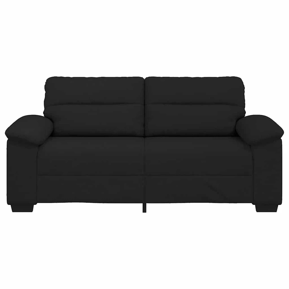 Dvivietė sofa, juoda, 180x81x84 cm, audinys
