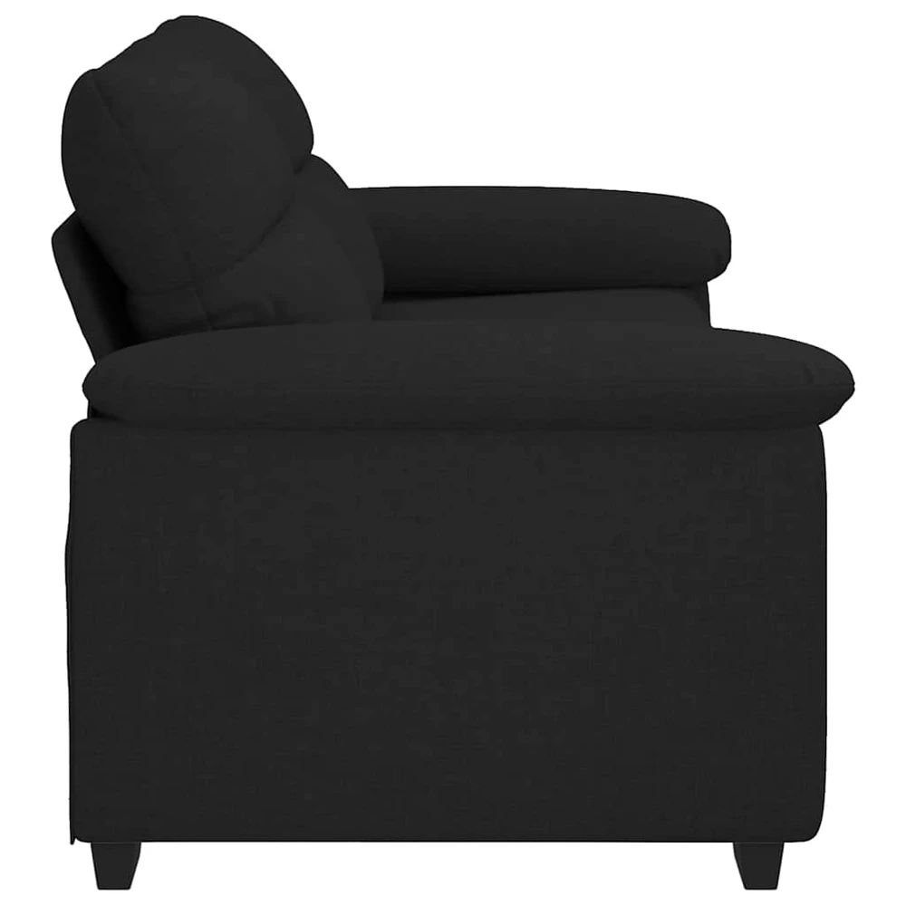 Dvivietė sofa, juoda, 180x81x84 cm, audinys