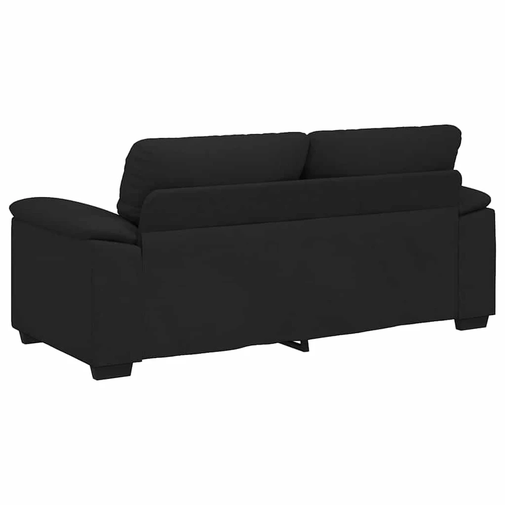 Dvivietė sofa, juoda, 180x81x84 cm, audinys