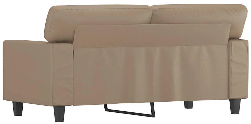 Dvivietė sofa, kapučino spalvos, 120cm, dirbtinė oda