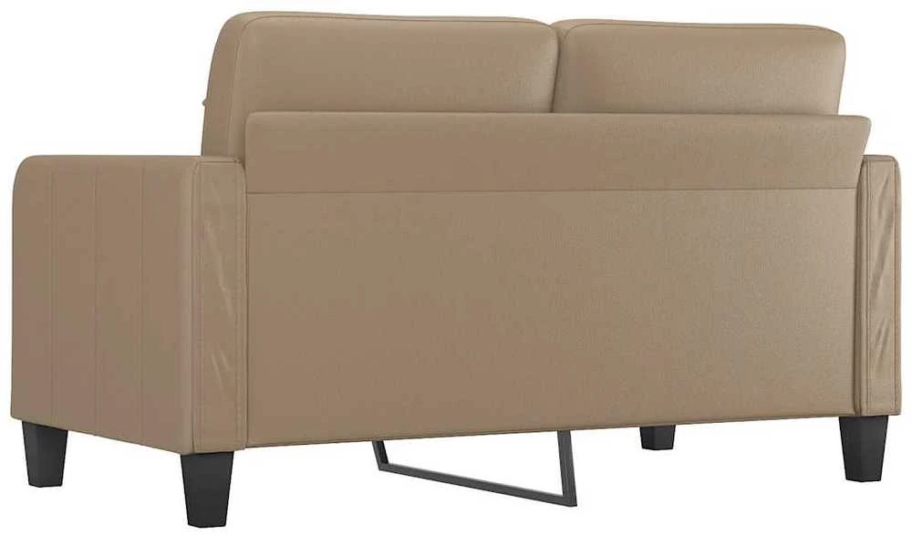 Dvivietė sofa, kapučino spalvos, 140cm, dirbtinė oda