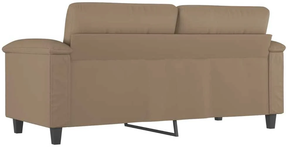Dvivietė sofa, kapučino spalvos, 140cm, dirbtinė oda