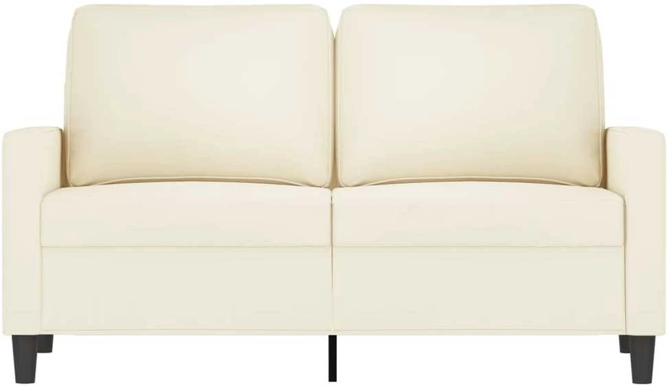 Dvivietė sofa, kreminės spalvos, 120cm, aksomas
