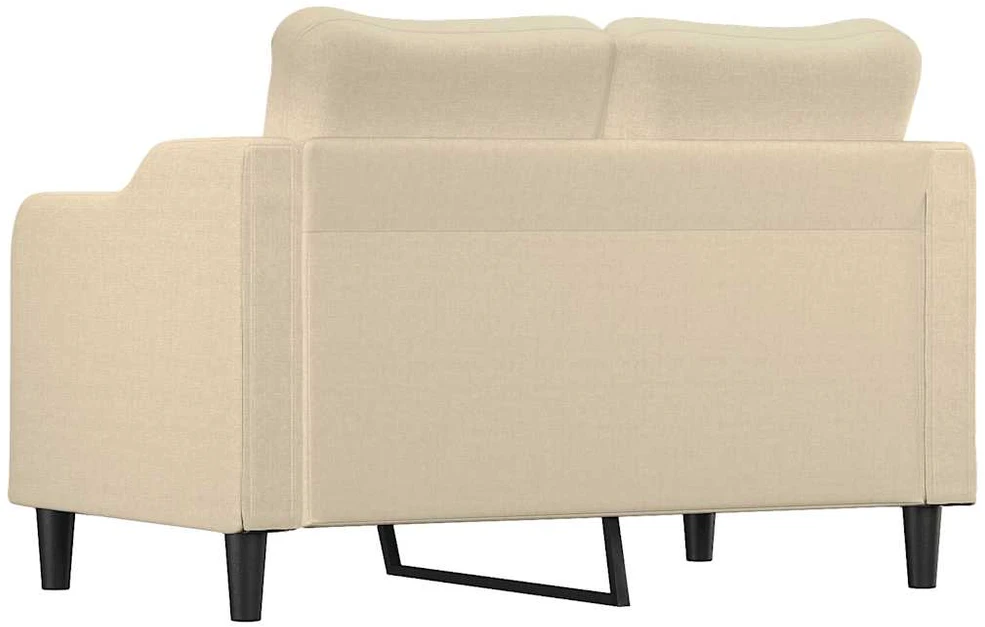 Dvivietė sofa, kreminės spalvos, 120cm, audinys