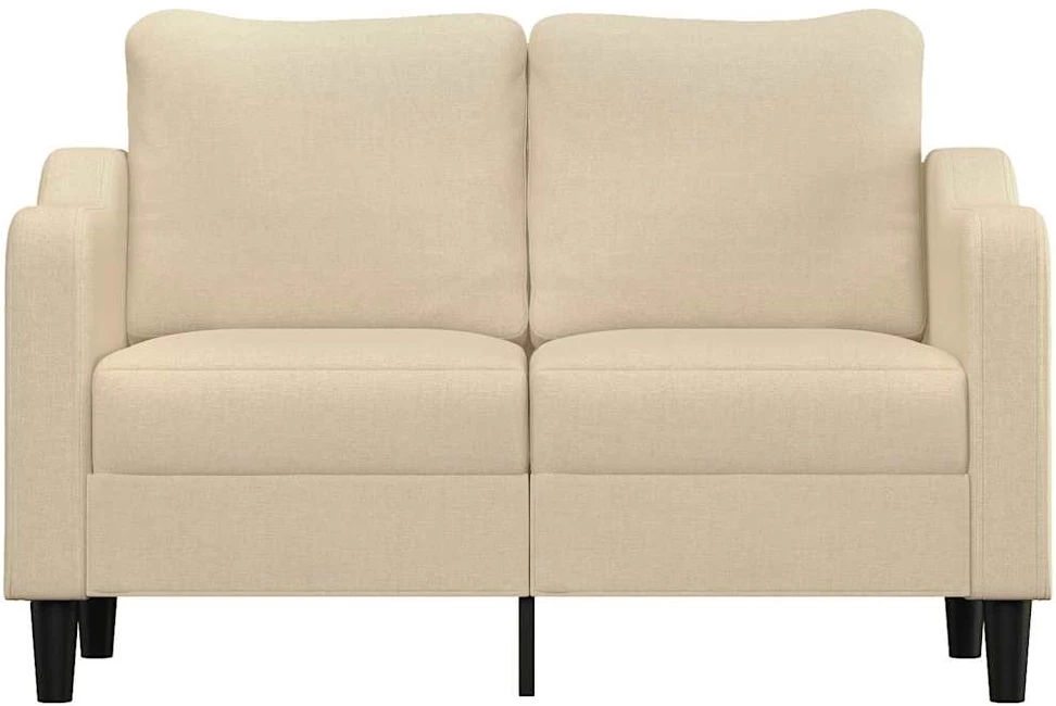Dvivietė sofa, kreminės spalvos, 120cm, audinys