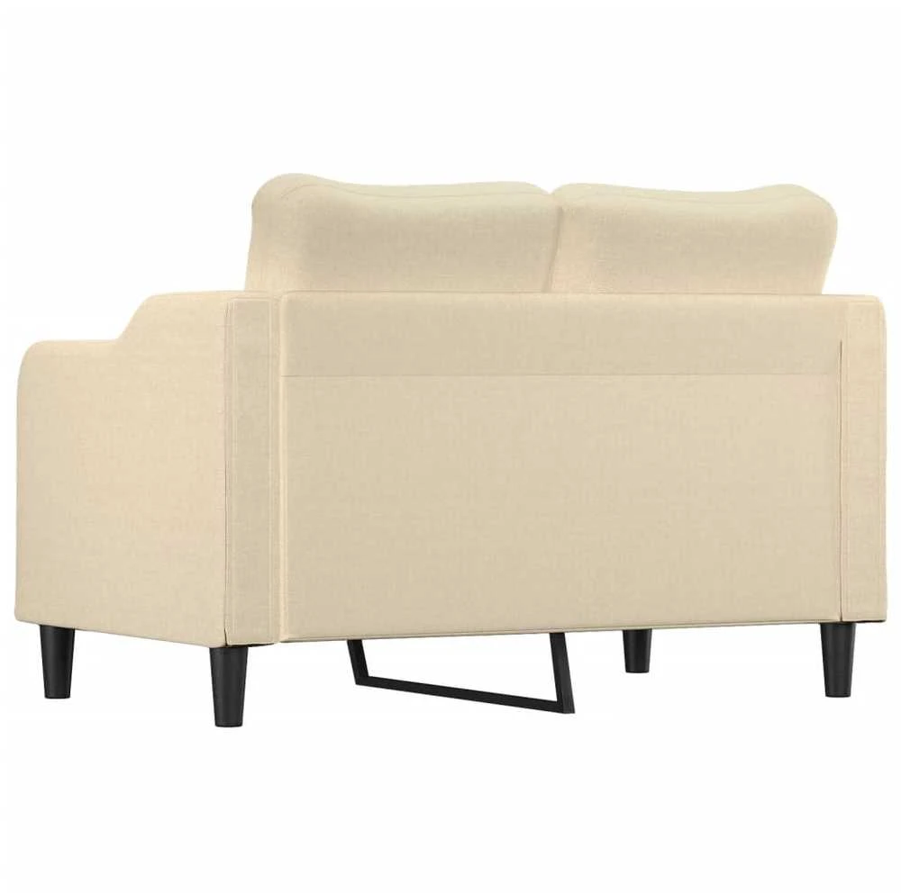 Dvivietė sofa, kreminės spalvos, 120cm, audinys