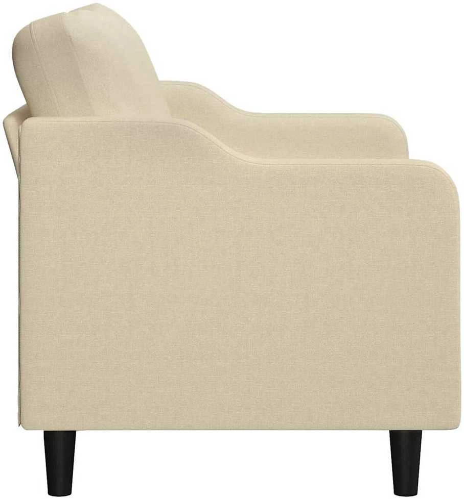 Dvivietė sofa, kreminės spalvos, 120cm, audinys