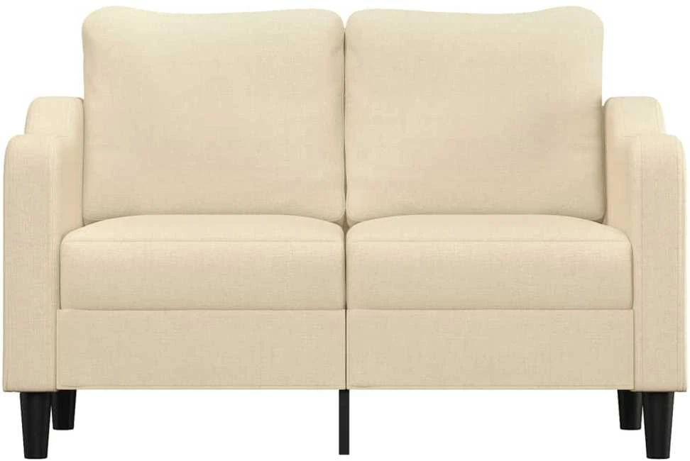 Dvivietė sofa, kreminės spalvos, 120cm, audinys