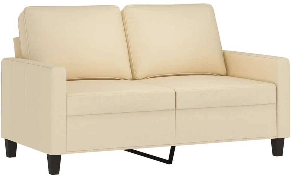 Dvivietė sofa, kreminės spalvos, 120cm, audinys