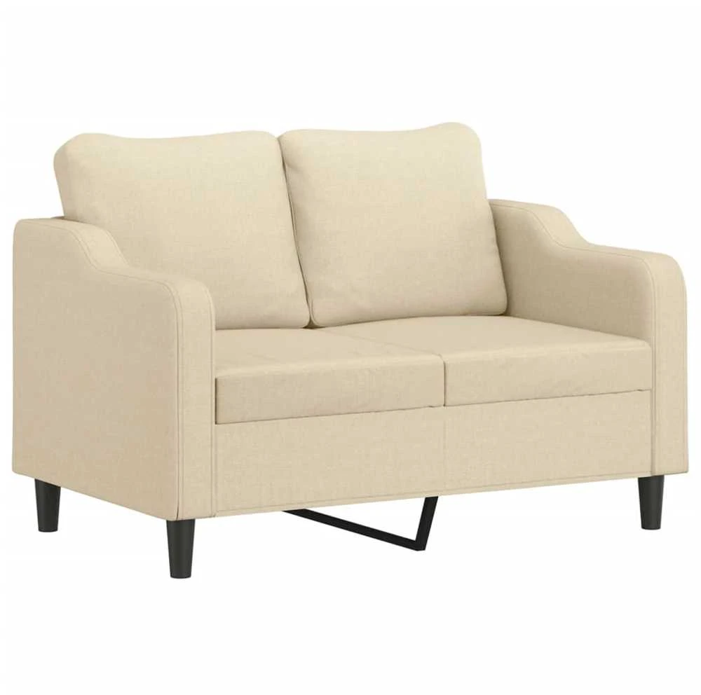 Dvivietė sofa, kreminės spalvos, 120cm, audinys