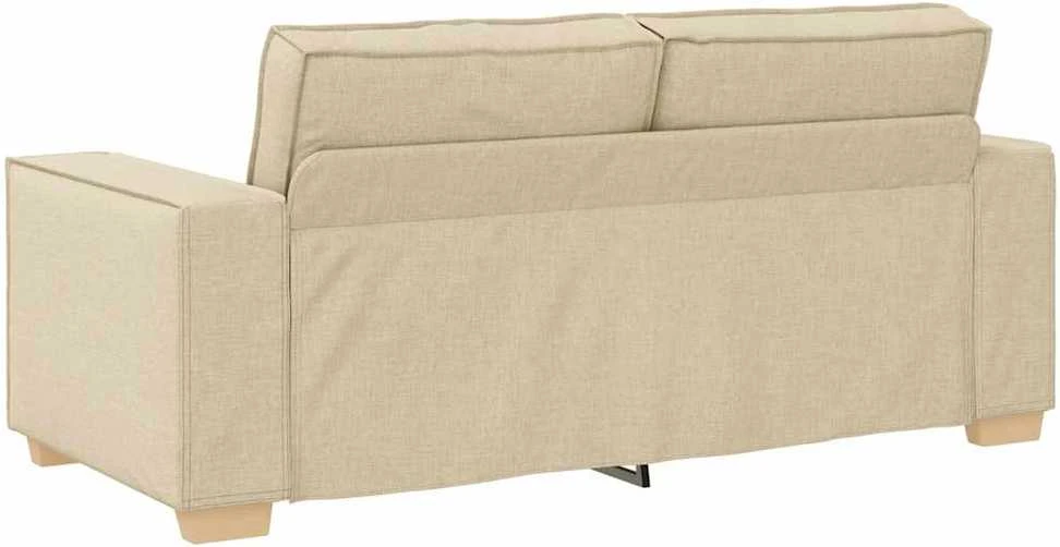Dvivietė sofa, kreminės spalvos, 180x78x84 cm, audinys