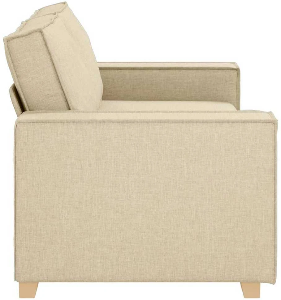 Dvivietė sofa, kreminės spalvos, 180x78x84 cm, audinys