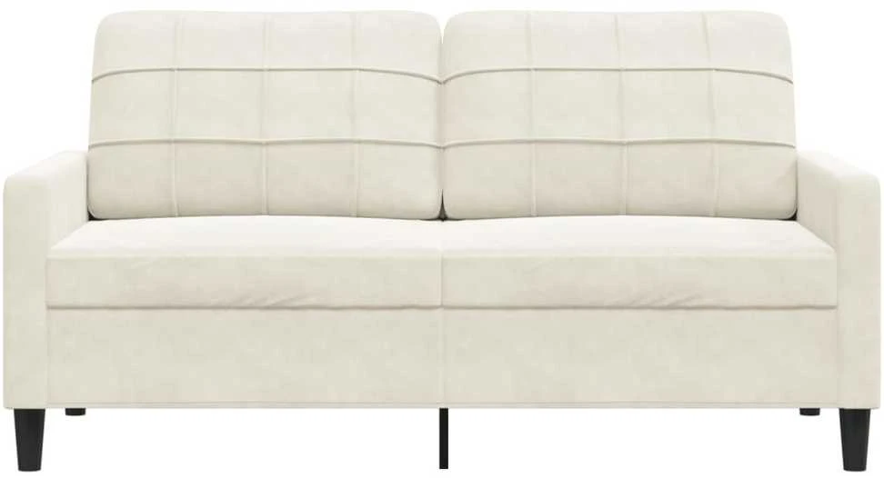 Dvivietė sofa, kreminės spalvos, 140cm, aksomas