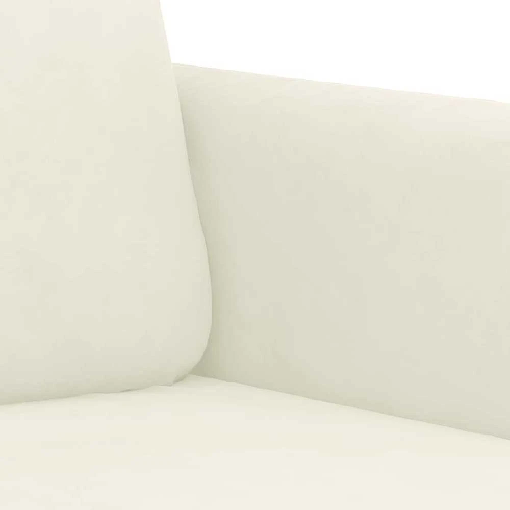 Dvivietė sofa, kreminės spalvos, 140cm, aksomas