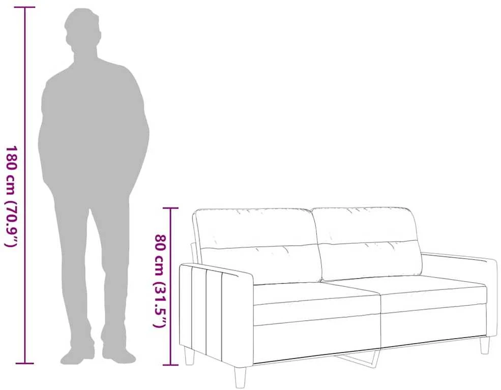 Dvivietė sofa, kreminės spalvos, 140cm, audinys