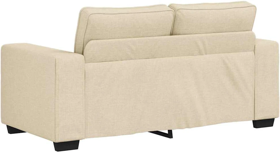 Dvivietė sofa, kreminės spalvos, 160x77x82 cm, audinys