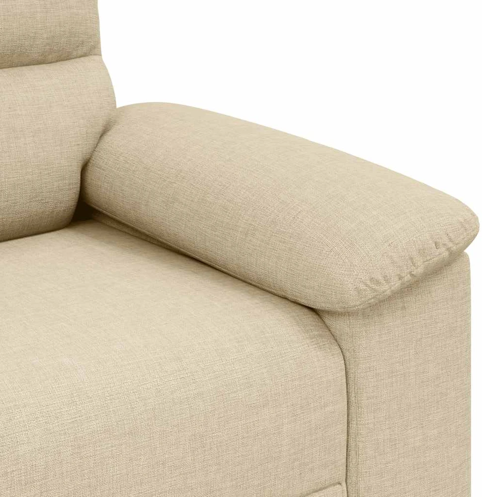 Dvivietė sofa, kreminės spalvos, 160x81x84 cm, audinys