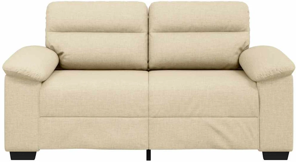 Dvivietė sofa, kreminės spalvos, 160x81x84 cm, audinys
