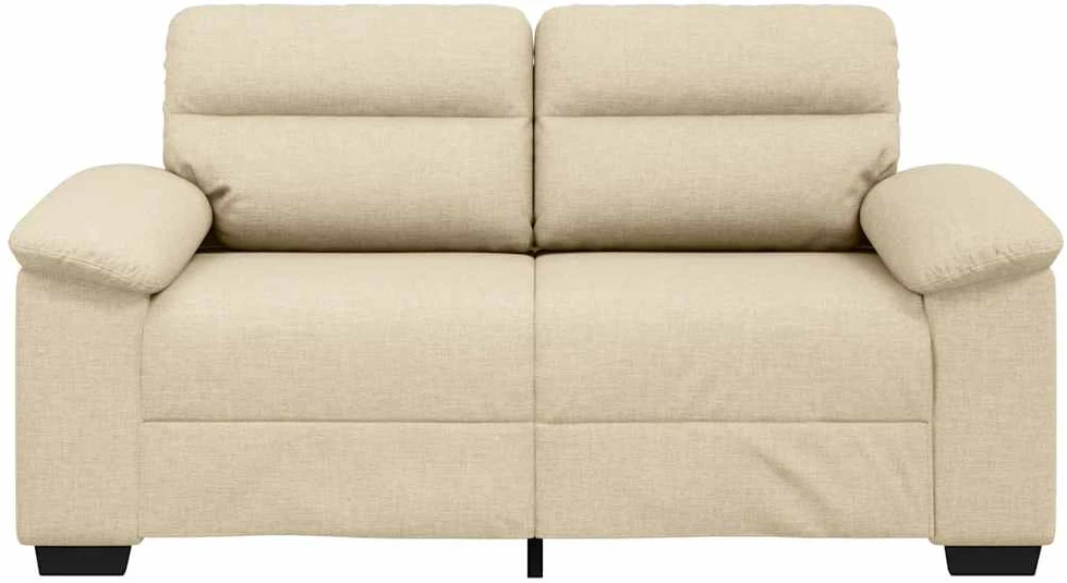 Dvivietė sofa, kreminės spalvos, 160x81x84 cm, audinys
